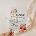 Flannel and Fizz Rustic Fall Bridal Shower Invitation<br><div class="desc">Flannel and Fizz Rustic Fall Bridal Shower Invitation</div>