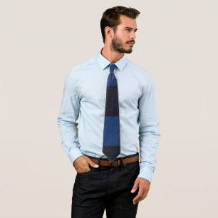 Flannel Buffalo Plaid Blue lumberjack texture Tie
