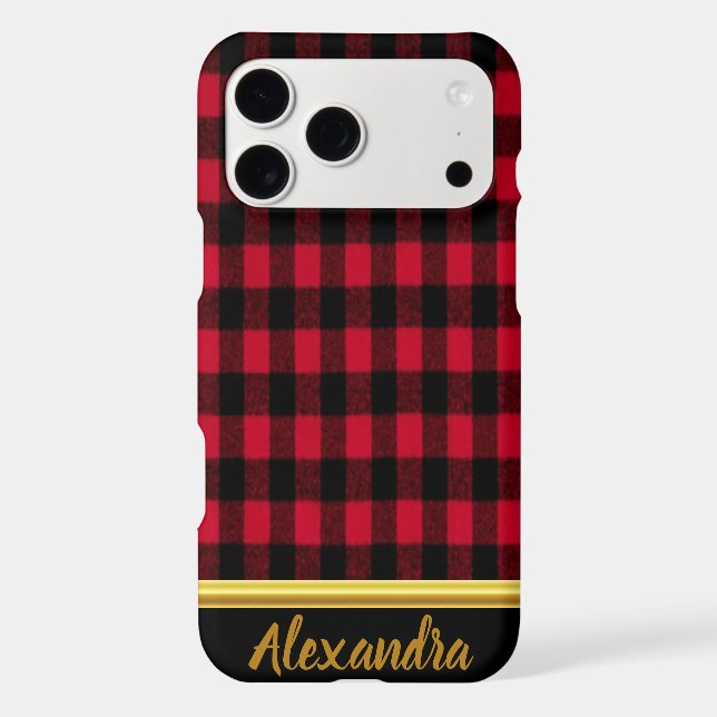 Flannel Buffalo Plaid Red lumberjack texture (Back)