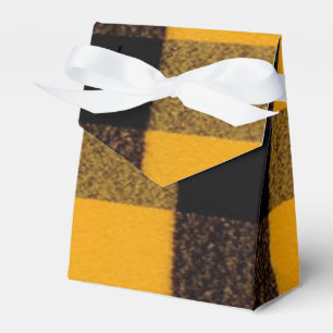 Flannel Buffalo Plaid Yellow lumberjack texture Favor Box