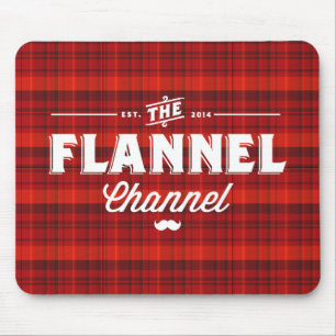 Flannel Channel Logo "Mouse Plaid" Mouse Pad