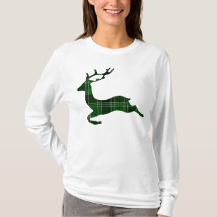 Flannel Christmas Reindeer shirt