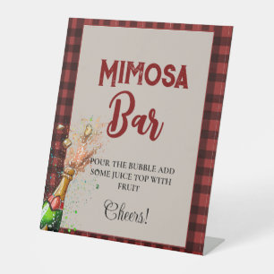 Flannel & fizz winter Bachelorette Mimosa Bar Sign
