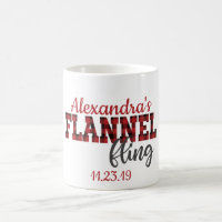 Flannel Fling Coffee Mug - Bridesmaid Cadeau