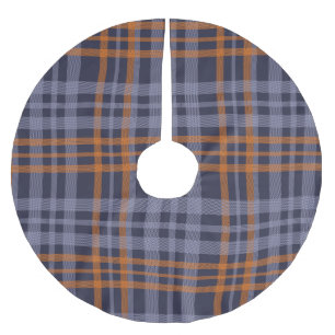 Flannel Pattern Brushed Polyester Tree Skirt
