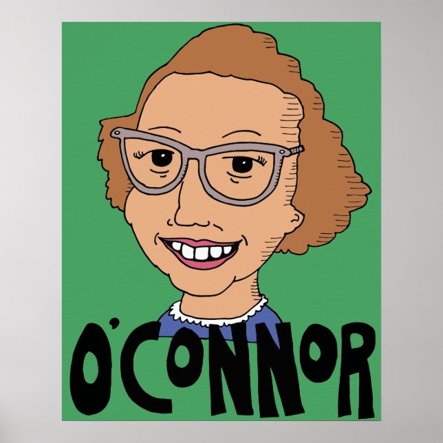 Flannery O'Connor wall poster (Front)