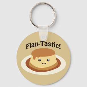 Flantastic! Cute flan Keychain