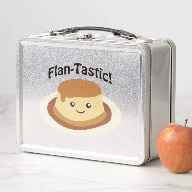 Flantastic! Cute flan Metal Lunch Box (In Situ)