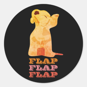 Flap Flap Flap Classic Round Sticker