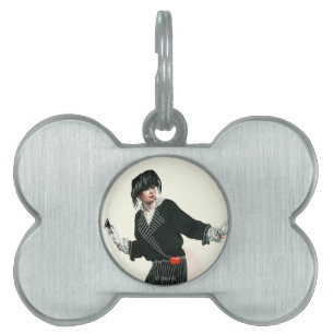 Flapper and Roadster Pet Name Tag