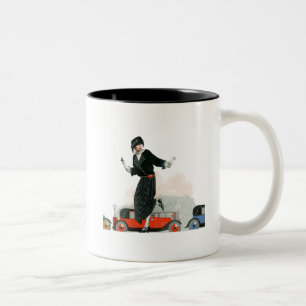 Flapper and Roadster Two-Tone Coffee Mug