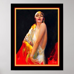 Flapper Art déco par Rolf Armstrong