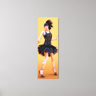 Flapper Dancing Vintage Canvas Print