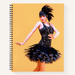 Flapper Dancing Vintage Notebook
