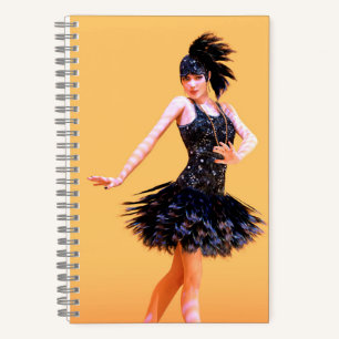 Flapper Dancing Vintage Notebook