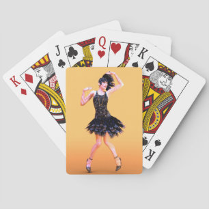 Flapper Dancing Vintage Playing Cards