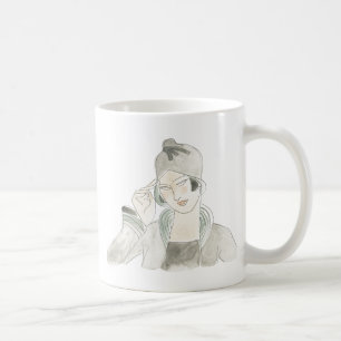 Flapper Fashion Sketch Coffee Mug