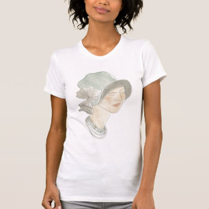 Flapper Fashion Sketch - Woman with Hat T-Shirt