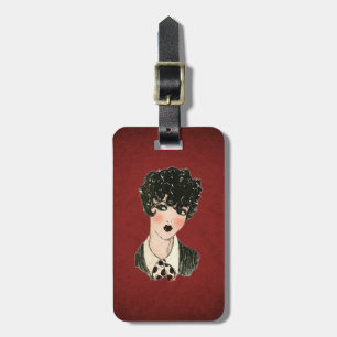 FLAPPER GIRL LUGGAGE TAG