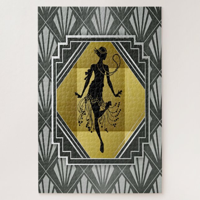 flapper girl puzzle (Vertical)