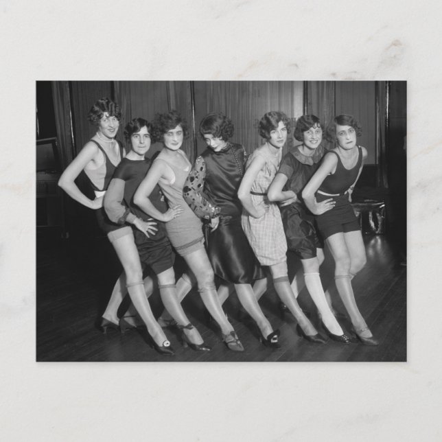 Flapper Girls: 1925 Postcard (Front)