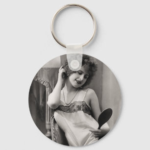 Flapper In Lingerie Keychain