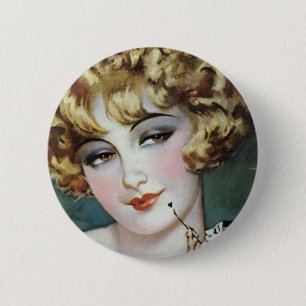 Flapper Painting 2 Inch Round Button