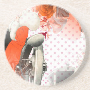 flapper polkadots coaster