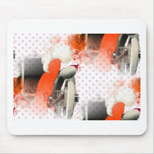 flapper polkadots mouse pad
