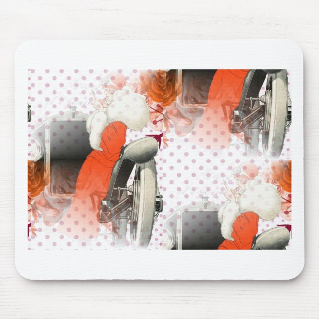 flapper polkadots mouse pad (Front)
