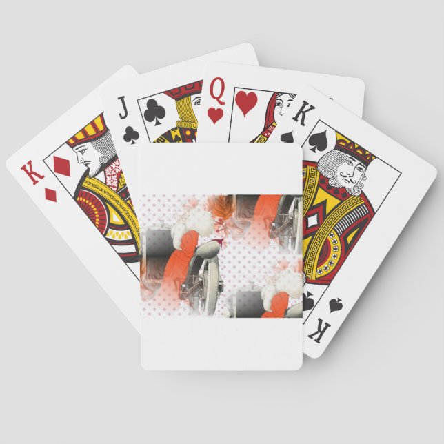 flapper polkadots playing cards (Back)