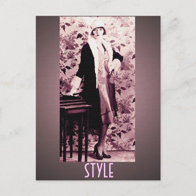 Flapper Style Postcard (Front)