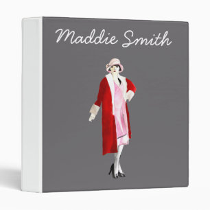 Flapper vintage fashion lady roaring twenties binder