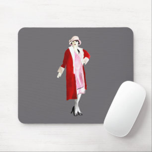Flapper vintage fashion lady roaring twenties mouse pad