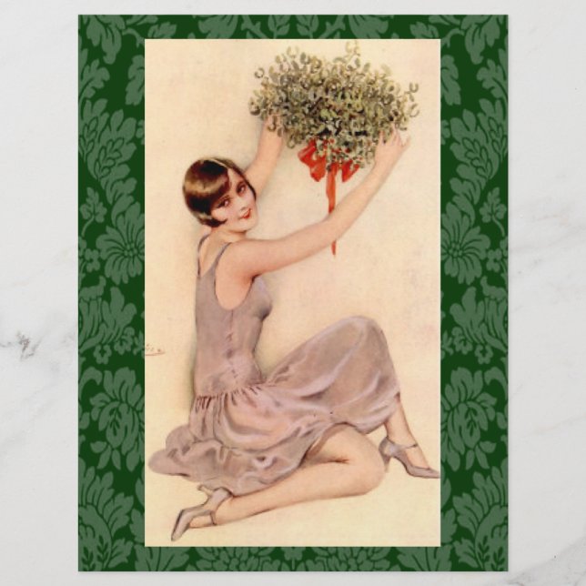 Flapper with Mistletoe (Front)
