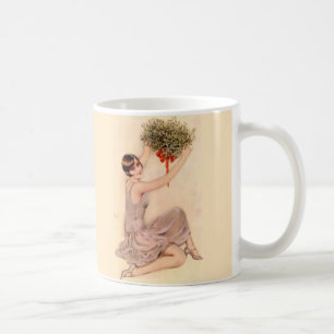 Flapper with Mistletoe Coffee Mug
