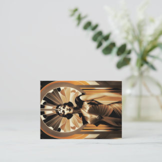 Flapper Woman, Art Déco, Vol 2 - Carte de lecture