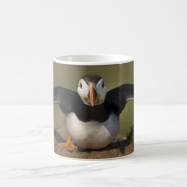 Flapping Puffin Coffee Mug (Center)