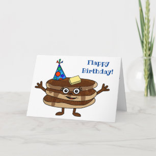 "Flappy Birthday!" Pancake Card