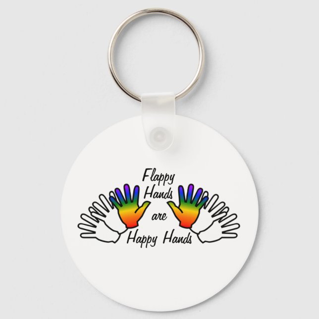Flappy Hands Keychain (Front)