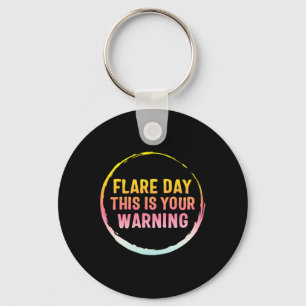 Flare Day Complex Regional Pain Syndrome Awareness Keychain