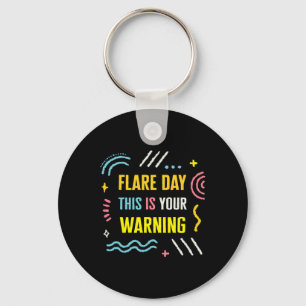 Flare Day Complex Regional Pain Syndrome Awareness Keychain