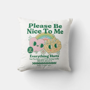 Flare Day Survivor POTS and Chronic pain warriors Throw Pillow