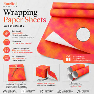 Flarefield Memory Wrapping Paper Sheet