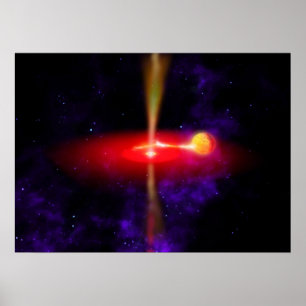 Flaring Black Hole Poster
