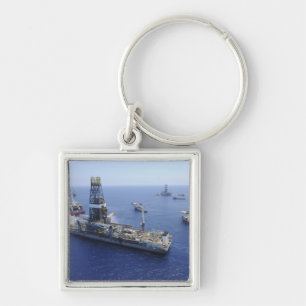 Flaring operations conducted by the drillship keychain