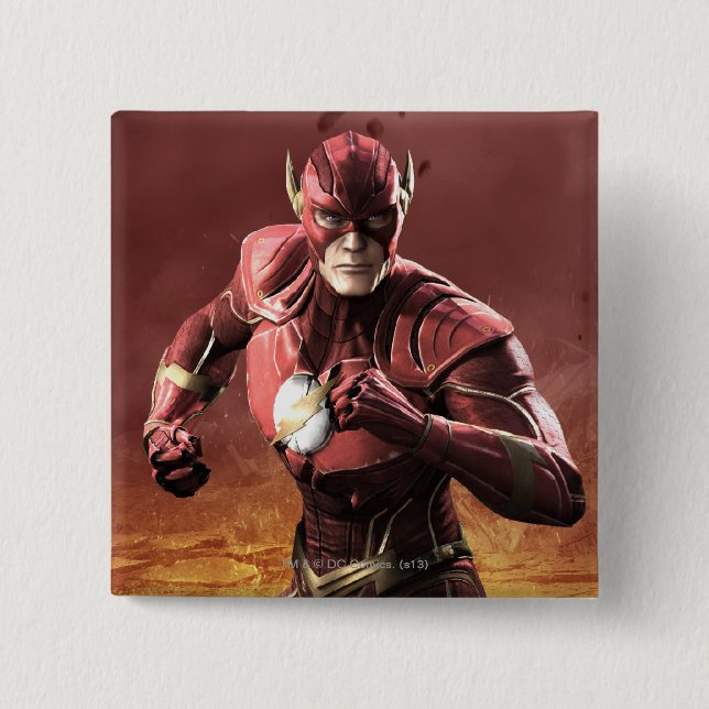 Flash 2 Inch Square Button (Front)