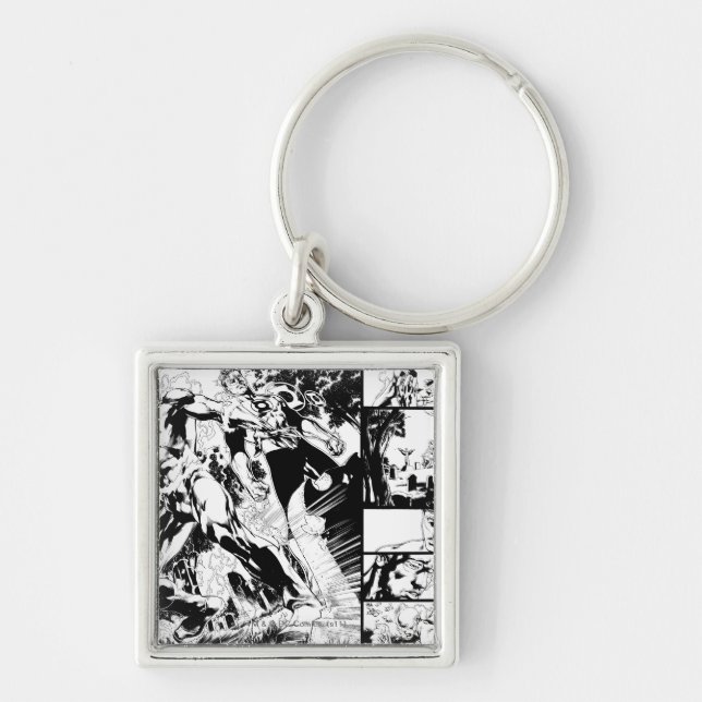 Flash and Green Lantern Panel 2 Keychain (Front)