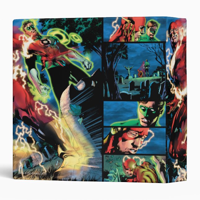 Flash and Green Lantern Panel Binder (Back/Spine)