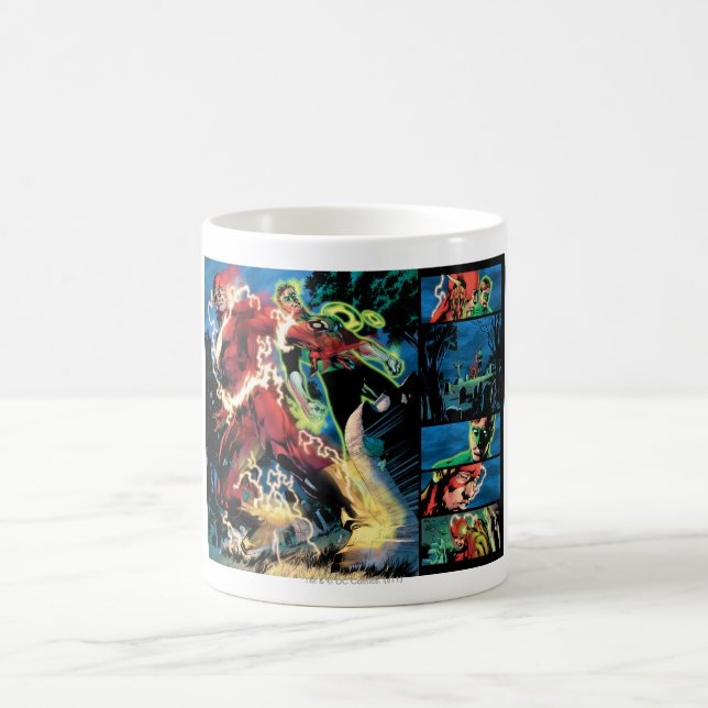 Flash and Green Lantern Panel Coffee Mug (Center)